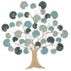 Image de Panneau décoratif 3D en métal multicolore avec arbre 89x25x90 cm