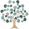 Image de Panneau décoratif 3d en métal multicolore avec arbre 89x2,5x90 cm