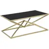 Image de Table Basse Design "pyramid" 110cm Noir & Or