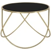 Image de Table Basse Design "ring" 60cm Noir & Or