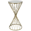 Image de Table D'appoint Design "hypnose" 70cm Or