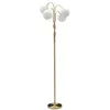 Image de Lampadaire Design 4 Sphères Glamy 176cm Blanc & Or