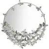 Image de Miroir mural design butterfly 94cm argent