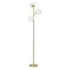 Image de Lampadaire en métal doré 3 abat-jour glamy 36 x 190 cm