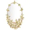 Image de Miroir Mural Design "butterfly" 89cm Or