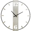 Image de Horloge Murale En Métal "silvery" 61cm Argent