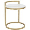 Image de Table D'appoint En Marbre "alma" 50cm Or