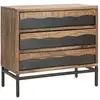 Image de Commode 3 Tiroirs En Bois "yellowstone" 88cm Marron