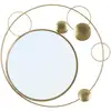 Image de Miroir mural design planète 90cm or