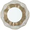 Image de Miroir Mural Design "shai" 54cm Crème & Or