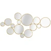 Image de Décoration Murale En Métal "miroirs Ronds" 100cm Or