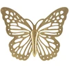 Image de Décoration Murale En Métal "butterfly Uni" 43cm Or