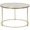 Image de Table Basse En Verre "butterfly" 60cm Or