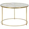 Image de Table Basse en Verre Butterfly 60cm Or