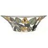 Image de Console suspendue en métal multicolore avec fleurs 120x40,5x37,2 cm