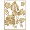 Image de Décoration Murale Encadrée En Métal "jungle" 80cm Or