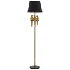 Image de Lampadaire Design "perroquets" 164cm Or & Noir