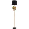Image de Lampadaire en métal doré avec perroquets ø cm 37x164,5