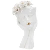 Image de Vase Déco En Porcelaine "woman Mask" 27cm Blanc