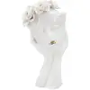 Image de Vase déco en porcelaine woman mask 27cm blanc