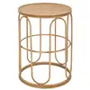 Image de Table basse ronde en métal et rotin 55x40x40cm samui