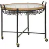 Image de Table Basse À Roulettes "cebu" 70cm Noir & Naturel