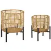Image de Lot De 2 Cache-pots En Rotin "elvia" 47cm Naturel