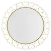 Image de Miroir mural déco hearts 80cm or