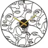 Image de Horloge ronde en métal faces 50 x 3.5 cm