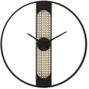 Image de Horloge Murale Cannage "ribby" 60cm Noir & Crème