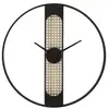 Image de Horloge murale cannage ribby 60cm noir & crème