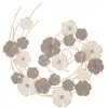 Image de Panneau décoratif floral 3d en métal multicolore 63,5x5x67,9 cm