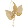 Image de Decoration murale feuilles en métal doré 53x4x845 cm