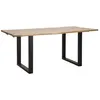 Image de Table à Manger Extensible en Bois Mango 180-280cm Naturel