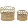 Image de Lot De 2 Cache-pots En Rotin "panama" 30cm Naturel