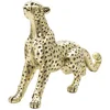Image de Statuette Design En Résine "léopard" 33cm Or