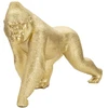 Image de Statuette Design En Résine "gorille" 29cm Or