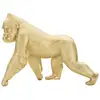 Image de Statue de gorille en résine dorée 29,7x11,5x21,8 cm