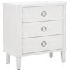 Image de Commode 3 Tiroirs En Bois "shine" 84cm Blanc