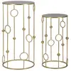 Image de Lot De 2 Tables D'appoint "sphère" 100cm Or