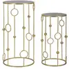Image de Selettes en métal doré cage (lot de 2)