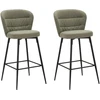 Image de Lot De 2 Tabourets De Bar "losanna" 108cm Vert