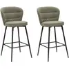 Image de Lot de 2 tabourets de bar losanna 108cm vert