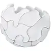 Image de Cache-pot en résine blanche à décors en relief ø 44x37 cm