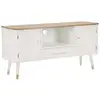 Image de Meuble tv en bois 2 portes 1 tiroir matera 117 x 40 x 60 cm