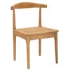 Image de Ensemble de 2 chaises de cuisine en bois avec assise en rotin tressé japan