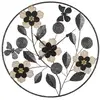 Image de Horloge murale en métal divaker 67cm noir