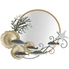 Image de Miroir Mural Déco "coral" 88cm Multicolore
