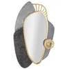 Image de Miroir Mural Design Art 90cm Gris & Or