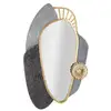 Image de Miroir mural design art 90cm gris & or